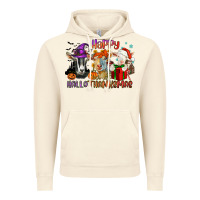 Vintage Artic Happy Hallothanksmas goats Vintage Hoodie - NancyCooperArtShop