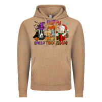 Happy Hallothanksmas Goats Vintage Hoodie | Teevron