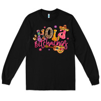 Black hola bitchachos mexico cinco de mayo Long Sleeve Tee - LillyAllenDesigns