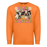 Carrot Happy Easter Heifers Easter Day Premium Sweatshirt - CowGirlArtShop