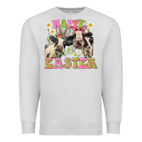 Dove Grey Happy Easter Heifers Easter Day Premium Sweatshirt - CowGirlArtShop