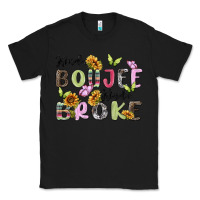 Black kinda boujee kinda broke Classic Tee - MaliasSmallBusiness