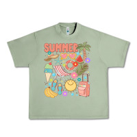 Oil Green retro summer Urban Heavy Tee - JahusDesignShop
