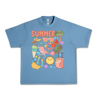 Pebble Blue retro summer Urban Heavy Tee - JahusDesignShop