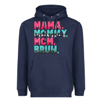 Navy Mama Mommy Mom bruh Mother's Day Heavyweight Hoodie - CowGirlArtShop