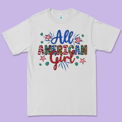 All American Girl Premium Tee Designed By Artiststas
