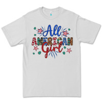 Dove Grey all american girl Premium Tee - Artiststas