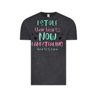 Vintage Black i stole their hearts now i am stealing their last Vintage Tee - MaliasSmallBusiness