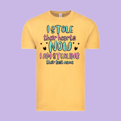I Stole Their Hearts Now I Am Stealing Their Last Vintage Tee Designed By Maliassmallbusiness