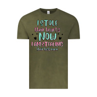 Vintage Olive i stole their hearts now i am stealing their last Vintage Tee - MaliasSmallBusiness