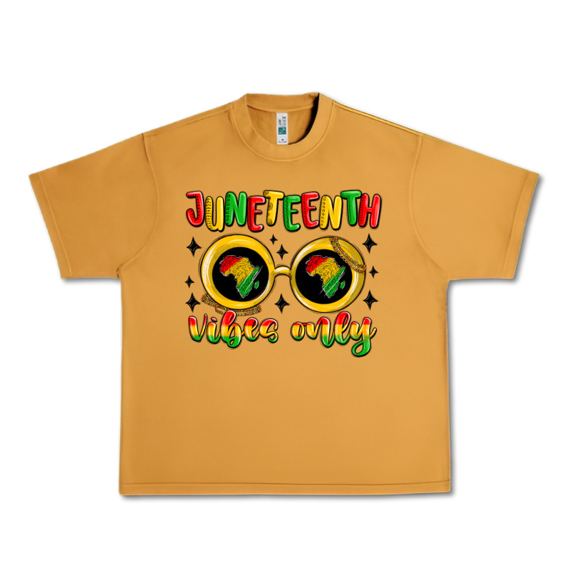Juneteenth Vibes Only Urban Heavy Tee by MaliasSmallBusiness | Teevron