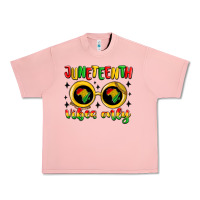 Salmon juneteenth vibes only Urban Heavy Tee - MaliasSmallBusiness