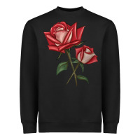Black Love Rose Heavyweight Sweatshirt - LillyAllenDesigns