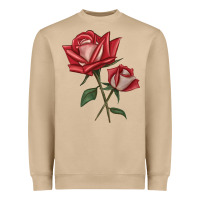 Mushroom Love Rose Heavyweight Sweatshirt - LillyAllenDesigns