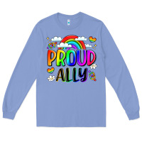 Colony Blue proud ally Long Sleeve Tee - LillyAllenDesigns