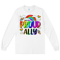White proud ally Long Sleeve Tee - LillyAllenDesigns