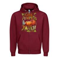 Burgundy Cutest pumpkin in the patch Zipper Hoodie - NancyCooperArtShop