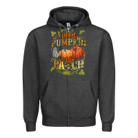 Charcoal Heather Cutest pumpkin in the patch Zipper Hoodie - NancyCooperArtShop