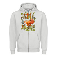 Dove Grey Cutest pumpkin in the patch Zipper Hoodie - NancyCooperArtShop