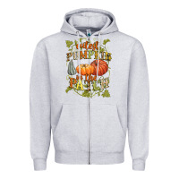 Heather Grey Cutest pumpkin in the patch Zipper Hoodie - NancyCooperArtShop
