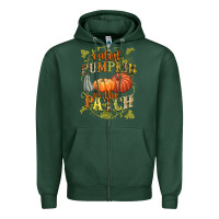 Sports Green Cutest pumpkin in the patch Zipper Hoodie - NancyCooperArtShop