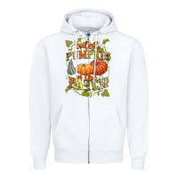 White Cutest pumpkin in the patch Zipper Hoodie - NancyCooperArtShop