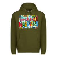 Army Green teacher of warriors Premium Hoodie - CowGirlArtShop