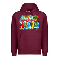 Burgundy teacher of warriors Premium Hoodie - CowGirlArtShop
