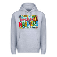 Heather Grey teacher of warriors Premium Hoodie - CowGirlArtShop