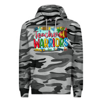 Slate Camo teacher of warriors Premium Hoodie - CowGirlArtShop