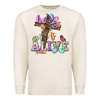 Sandshell He is alive Easter Day Premium Sweatshirt - CowGirlArtShop