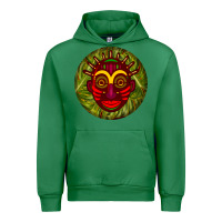 Emerald african masks round earrings 4 Urban Hoodie - BundleAndBundleShop