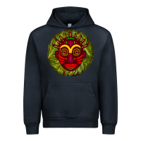 Navy african masks round earrings 4 Urban Hoodie - BundleAndBundleShop