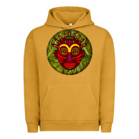 Pigment Peanut Butter african masks round earrings 4 Urban Hoodie - BundleAndBundleShop