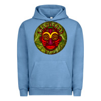 Pigment Pebble Blue african masks round earrings 4 Urban Hoodie - BundleAndBundleShop