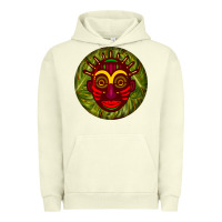 Pigment Pistachio african masks round earrings 4 Urban Hoodie - BundleAndBundleShop