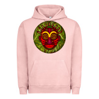 Pigment Salmon african masks round earrings 4 Urban Hoodie - BundleAndBundleShop