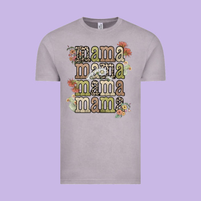 Mama Mama Mama Mama Western Flower Vintage Tee Designed By Nancycooperartshop