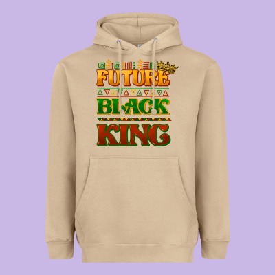 Future Black King Heavyweight Hoodie Designed By Howdyjamesfarm
