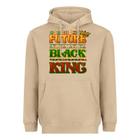 Mushroom Future black king Heavyweight Hoodie - HowdyJamesFarm