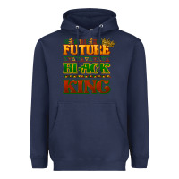 Navy Future black king Heavyweight Hoodie - HowdyJamesFarm