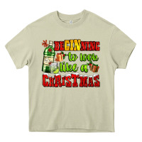 Mossy beginning to look like a christmas with gin and gifts Heavy Core Tee - AdoDesignShop