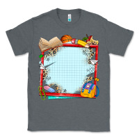 Charcoal Heather school your text here Classic Tee - NancyCooperArtShop