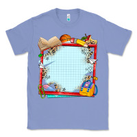 Colony Blue school your text here Classic Tee - NancyCooperArtShop