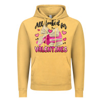 Vintage Mustard all booked for valentines Vintage Hoodie - MaliasSmallBusiness