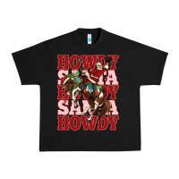 Black howdy santa cowboy christmas Urban Heavy Tee - MaliasSmallBusiness