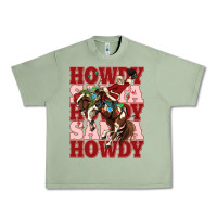 Oil Green howdy santa cowboy christmas Urban Heavy Tee - MaliasSmallBusiness