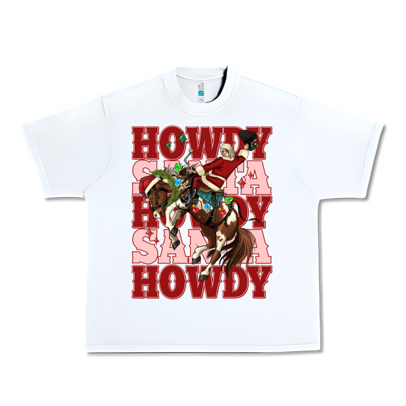 Howdy Santa Cowboy Christmas Urban Heavy Tee by MaliasSmallBusiness | Teevron