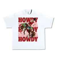 White howdy santa cowboy christmas Urban Heavy Tee - MaliasSmallBusiness