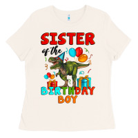 Bone sister of the birthday boy t rex Ladies Tee - Artiststas